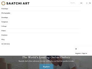 Saatchi Art website