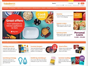 Sainsburys website