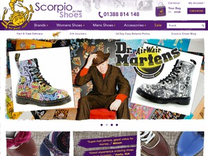 Scorpio Shoes website