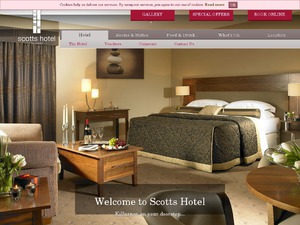 Scotts Hotel Killarney website