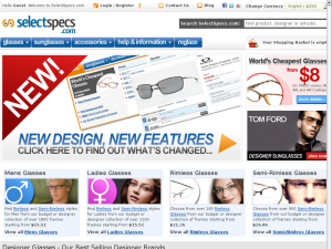 Select Specs website