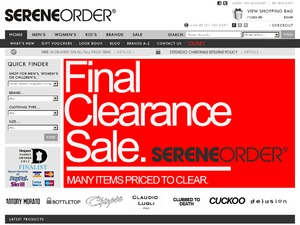 Serene Order website