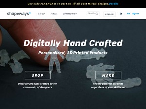Shapeways website