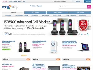 BT Shop website