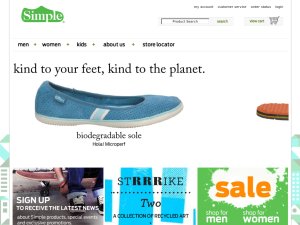 Simple Shoes website
