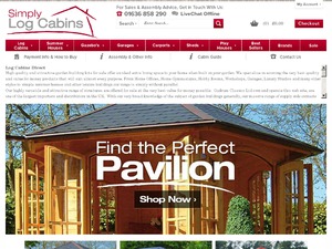 Simply Log Cabins website
