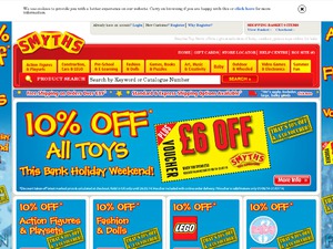 Smyths Toys website