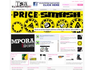 Snowboard Asylum website