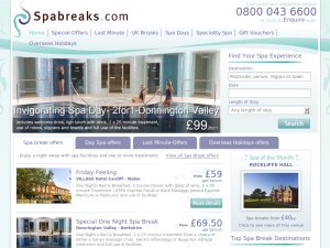 SpaBreaks.com website