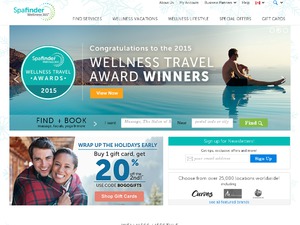 Spafinder Wellness 365 website