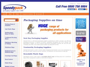 Speedy Pack website