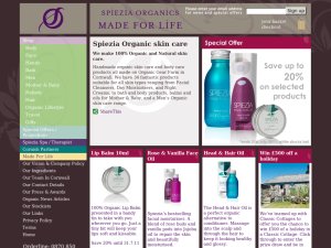Spiezia Organics website