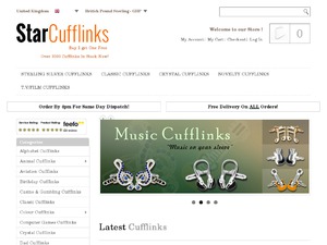 Star Cufflinks website