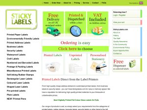 Stickylabels website