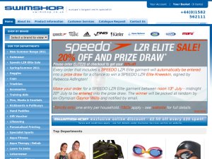Swimshop website