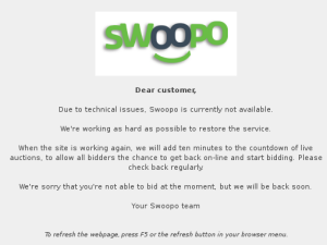 Swoopo UK website