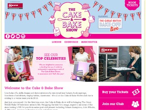 The Cake And Bake Show website