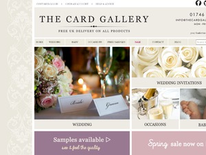 The Card Gallery website