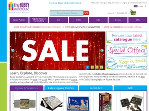 The Hobby Warehouse website