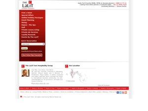 The Lalit Hotels website