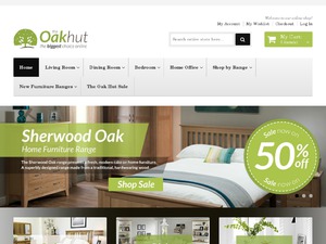 The Oak Hut website
