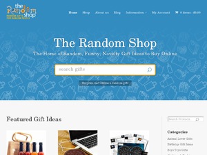 The Random Shop website