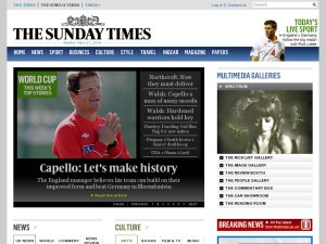 The Times website