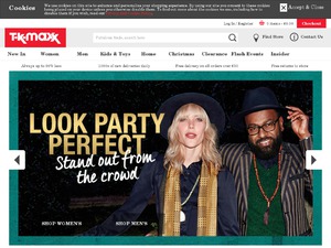 TK Maxx website