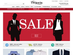 TM Lewin website