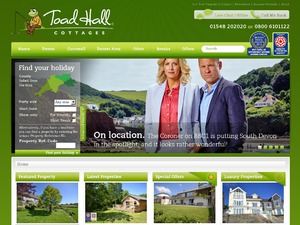 Toad Hall Cottages website