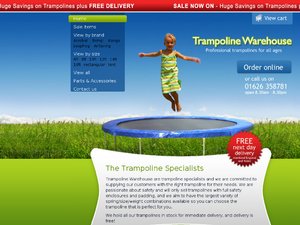 Trampoline Warehouse website