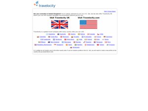 Travelocity website