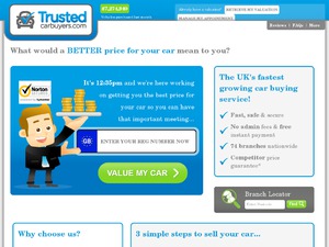 Trusted Car Buyers website
