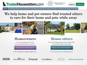 Trustedhousesitters website
