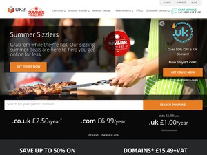 UK2NET web hosting website
