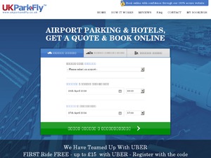 UK PARK AND FLY website