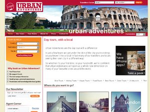 Urban Adventures website