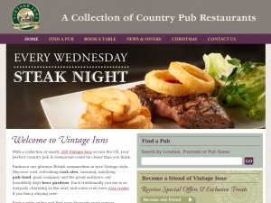 Vintage inn website