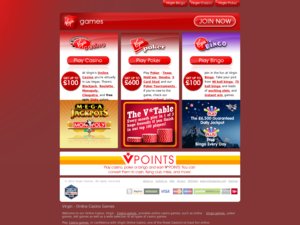 Virgin Games website