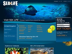 Sealife website