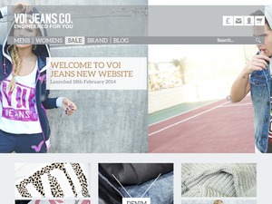 Voi Jeans website