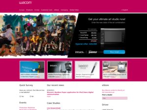 WACOM website