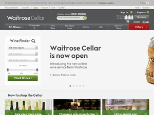 Waitrose Cellar website