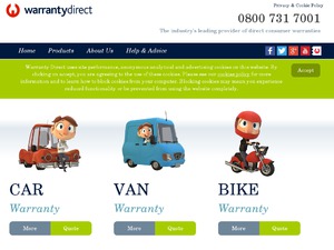 Warranty Direct website