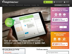 WeightWatchers website