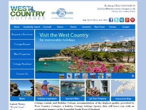 West Country Cottages website