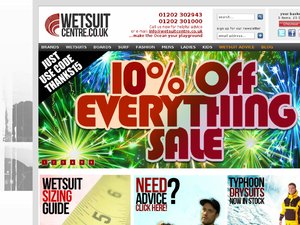 Wetsuit Centre website