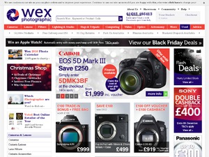 Wex Photographic website