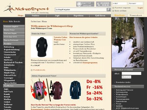 Wildnissport website