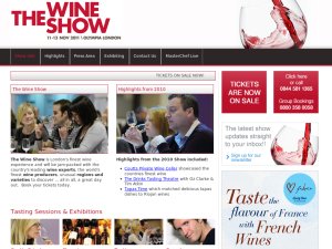 Wine Show website